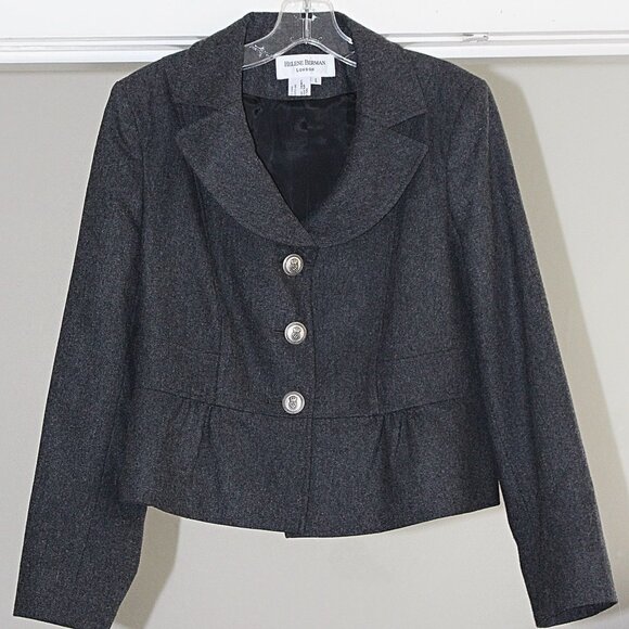 Helene Berman - 50s-Style Retro, Peplum Hem 3-Button Blazer - Large - Cute!! - Picture 1 of 13